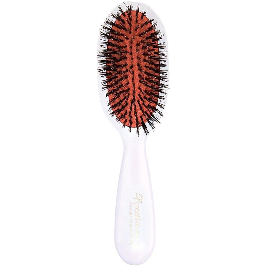 Classic Signature White Paddle Boar Bristle Hair Brush