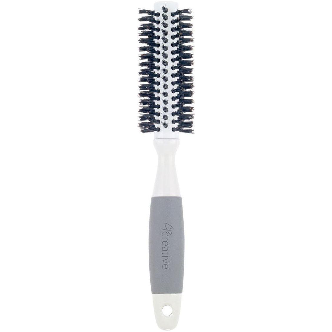 Ceramic Barrel Round Boar Bristle Hair Brush for Thick Hair